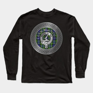 Clan MacNeill of Gigha Crest & Tartan Knot Long Sleeve T-Shirt